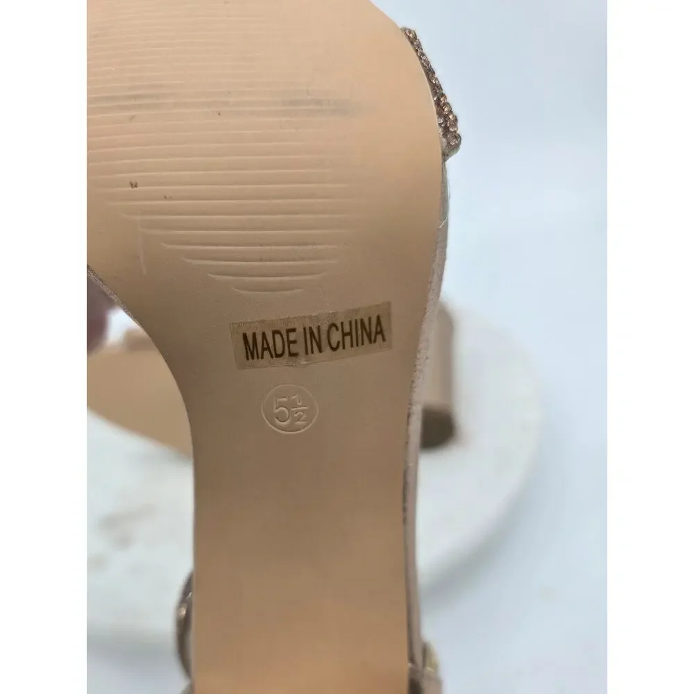 De Blossom Glam Romantic‎ Rose Gold Celina Heel